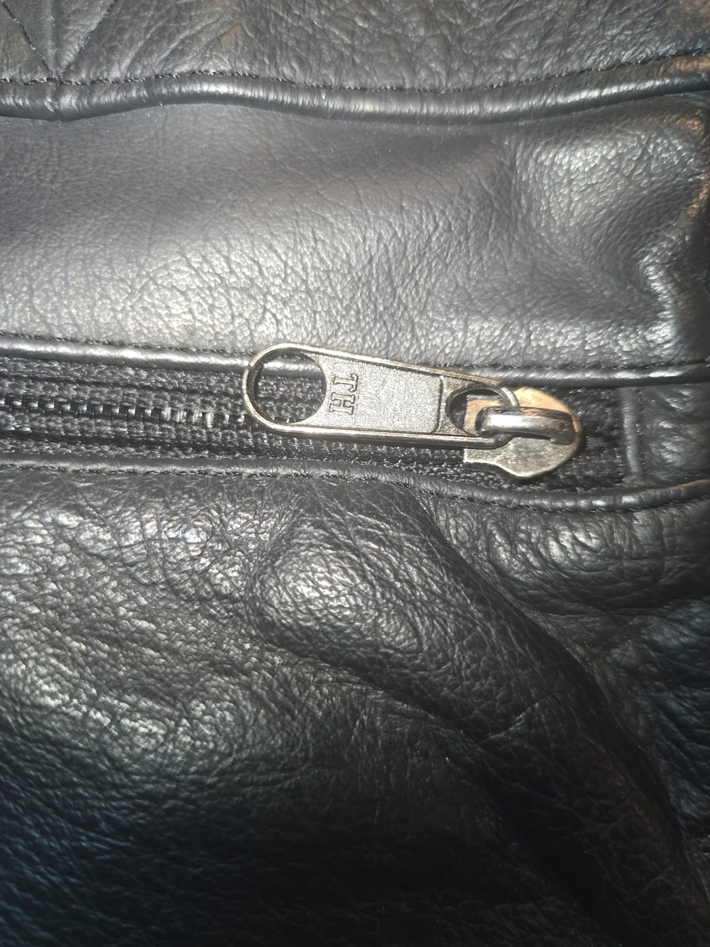 Tommy Hilfiger Black Leather Weekend Duffel Bag